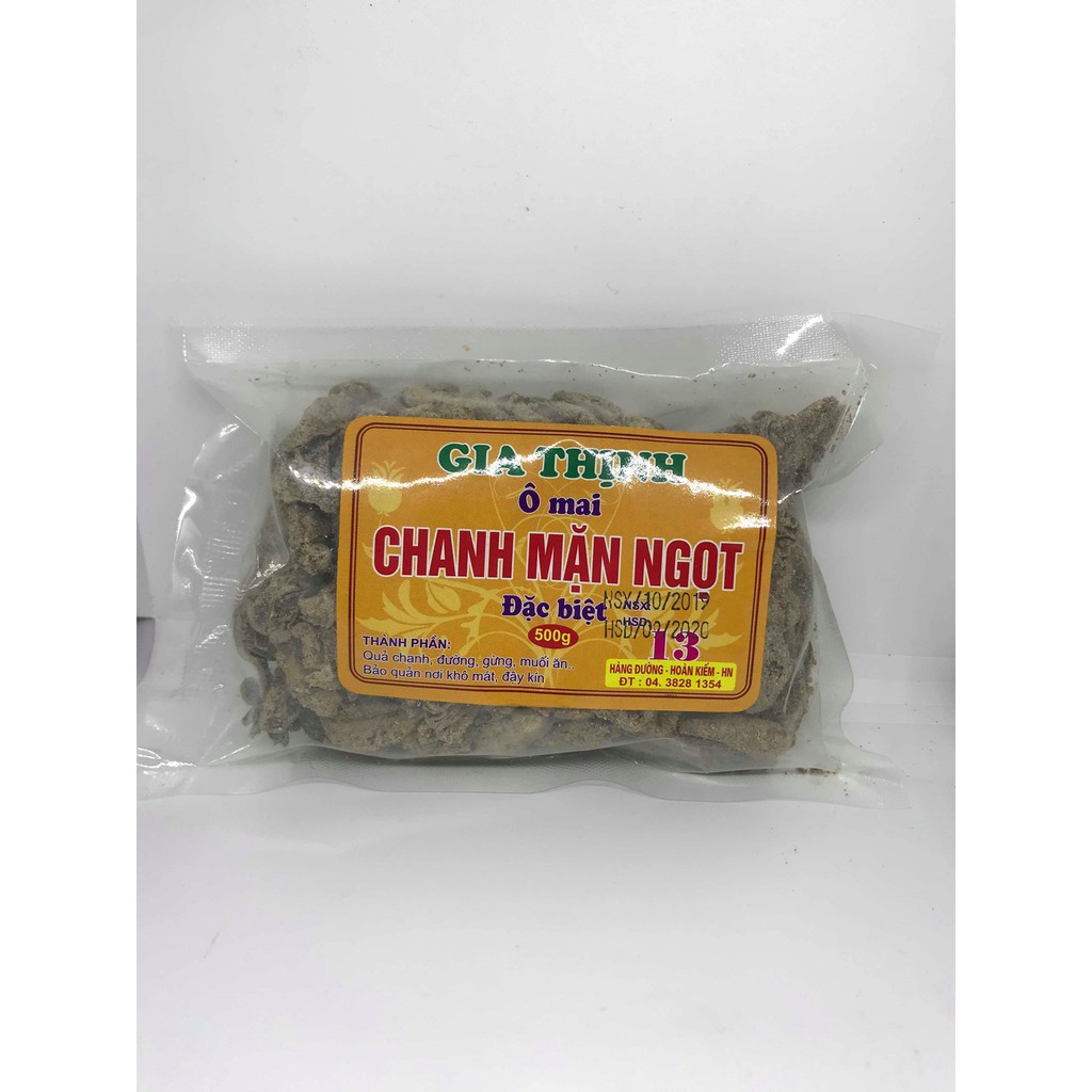 Ô mai chanh mặn ngọt (Xí muội chanh) 200gr Gia Thịnh Hà Nội