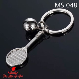 Móc khóa vợt tennis kim loại- ms048