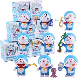 Set 9 mô hình đồ chơi doremon mini từ PVC dành cho trẻ em