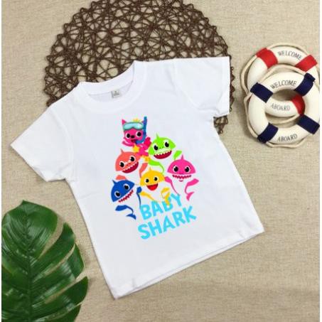 HOT SALE  (hot) 4 mẫu áo thun trẻ em in hình Baby Shark in tại shop / áo cực chất