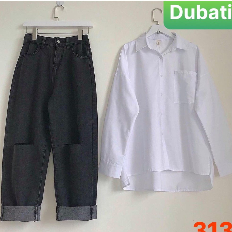 QUẦN JEAN NỮ BAGGY ỐNG RỘNG TÔN DÁNG, JEAN LƯNG CAO DÁNG SUÔNG CAO CẤP- DB 313- DUBATI FASHION