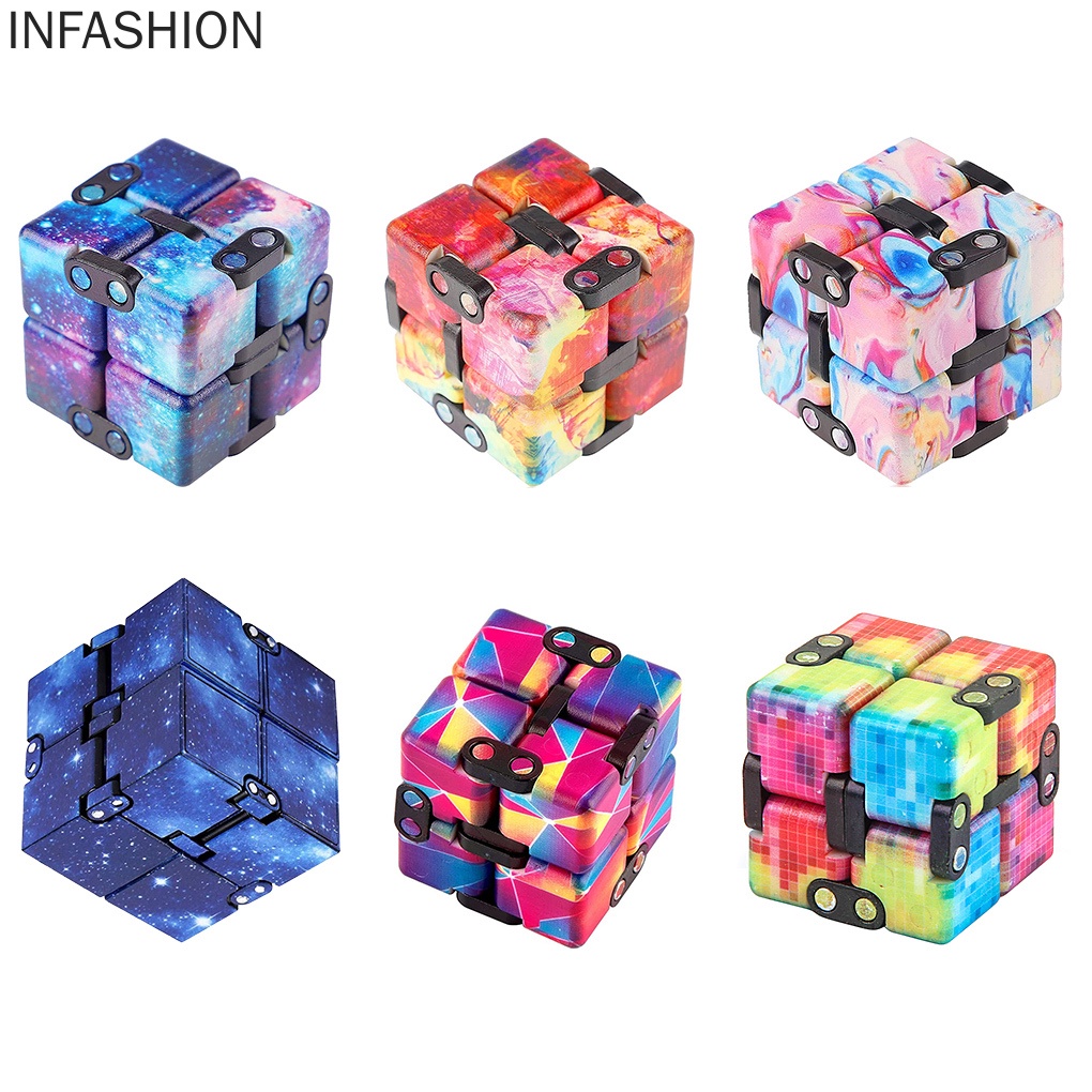 Đồ Chơi Khối Lập Phương Vô Cực Bằng Nhựa Giúp Giảm Căng Thẳng