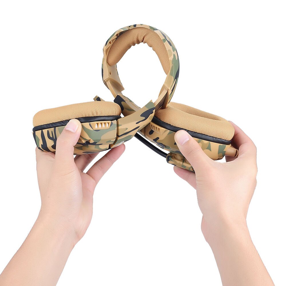 Tai nghe chơi game âm thanh nổi gắn trên đầu màu vàng ONIKUMA K1B có micrô