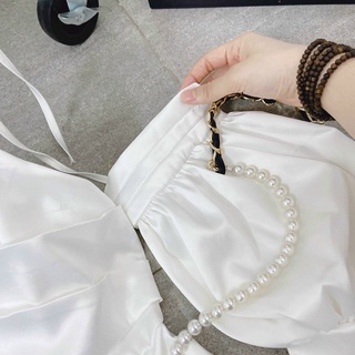 ĐẦM 2 DÂY RỚT VAI TAY PHỒNG XẾP LY