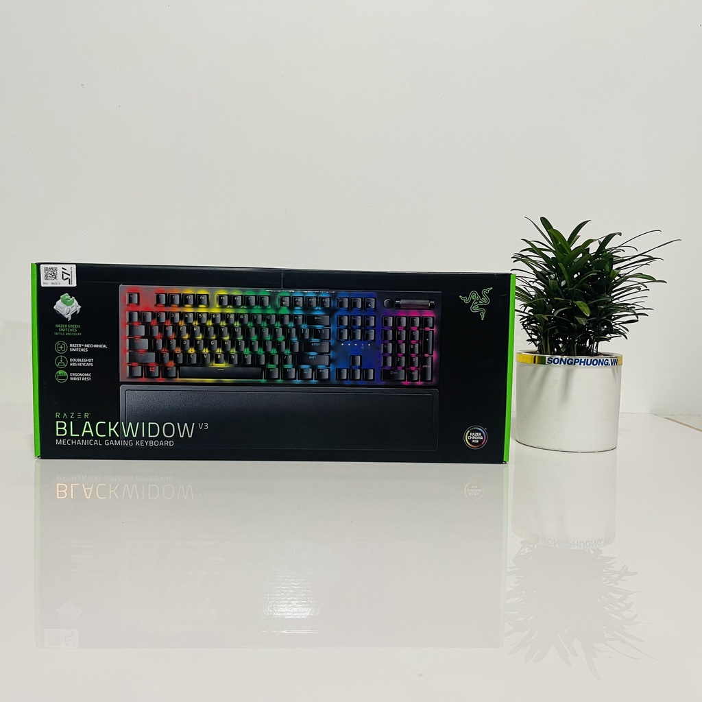 Bàn phím cơ Razer Blackwidow V3 Tenkeyless Yellow Switch