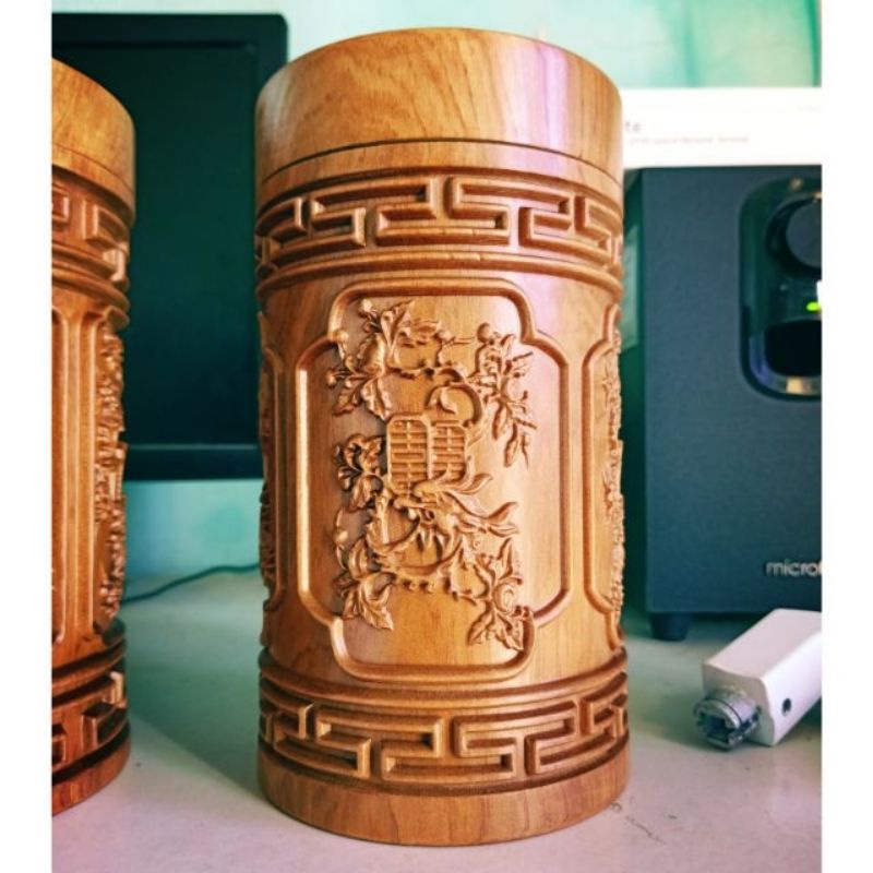 Hộp chè gỗ mỹ nghệ