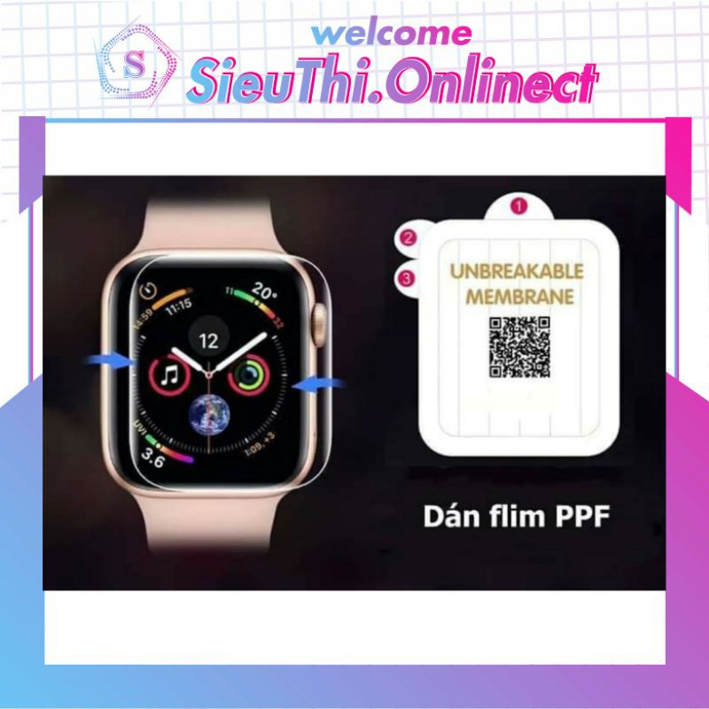 Dán Dẻo PPF Apple Watch tự phục hồi trầy xước
Full size 38/40/42/44mm