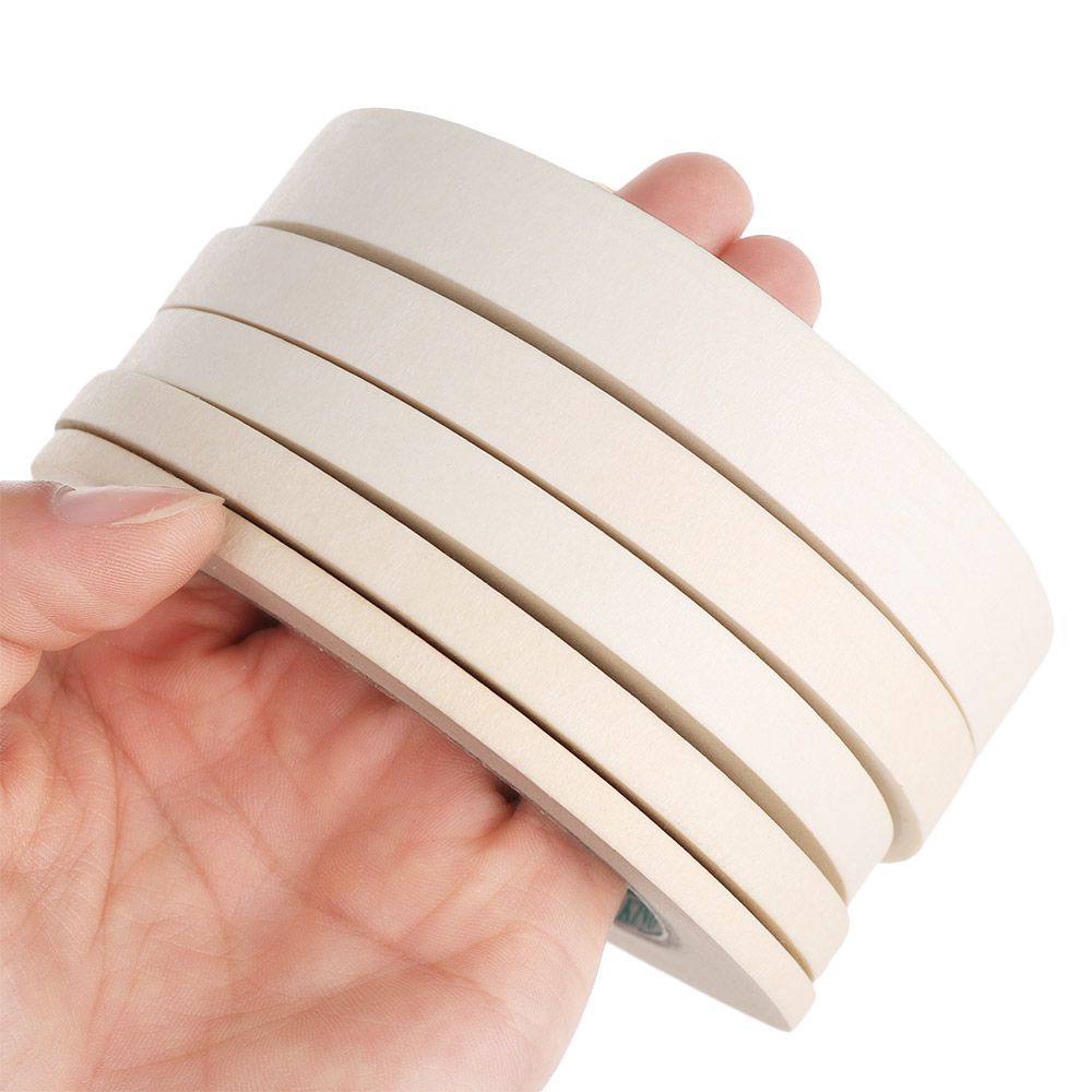 Cuộn Băng Keo Một Mặt 20M 5mm-50mm Màu Trắng Tự Dính Dùng Để Vẽ Tranh Sơn Dầu