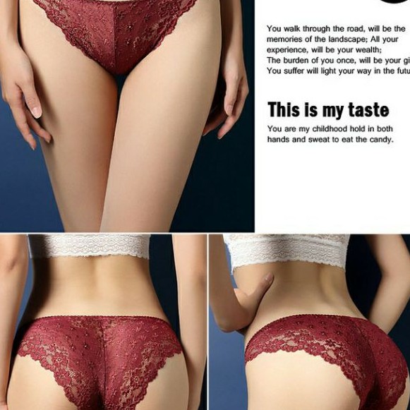 Quần lót sexy ren gợi cảm AMUSE DL05 🔥SIÊU SALE🔥đồ lót nữ sexy size tới 58kg mặc trong váy ngủ sexy bộ đồ lót nữ | BigBuy360 - bigbuy360.vn