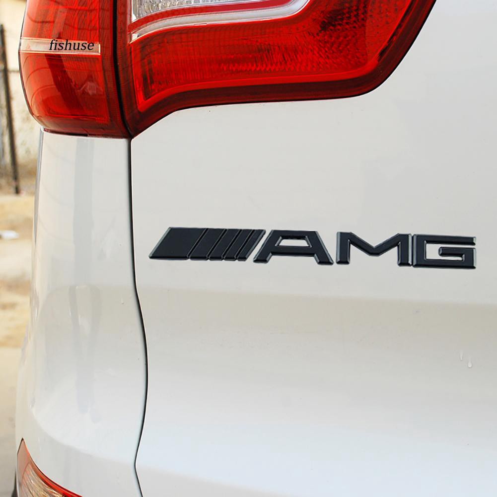 Miếng dán chữ AMG độc đáo chuyên dụng trang trí xe ô tô Benz