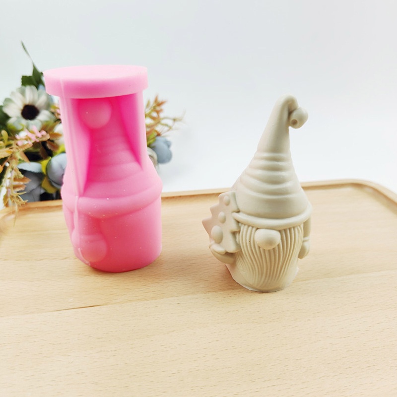 Khuôn Silicone Làm Đất Sét Tạo Hình Ông Già Noel