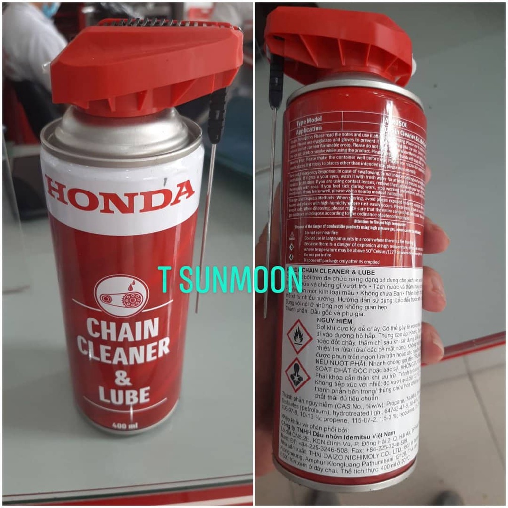 Dung dịch làm sạch xích tải dầu bôi trơn và bảo dưỡng xích tải vòng bi  winner x v1 exiter xe số honda honda 1 bình
