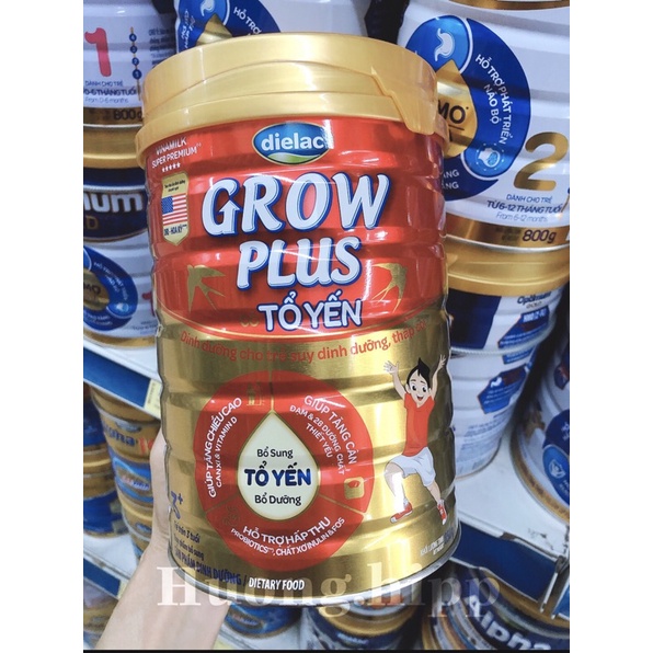 Sữa bột Vinamilk Dielac Grow Plus Tổ yến 850g giúp trẻ tăng cân tăng chiều cao