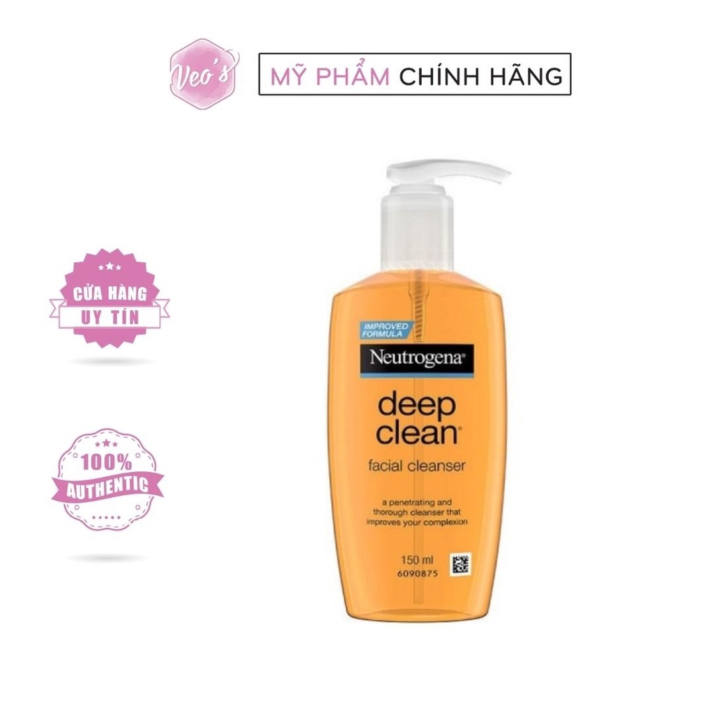 Sữa rửa mặt Neutrogena Deep Clean 150ml