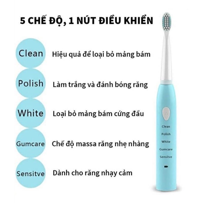 Bàn chải răng sạc pin đa năng thông minh thế hệ mới