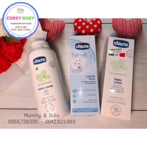 [Corky Baby] PHẤN RÔM TINH BỘT GẠO CHICCO / PHẤN RÔM NƯỚC CHICCO