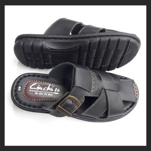 Dép nam bít mũi da dò Cậu Chủ BM1