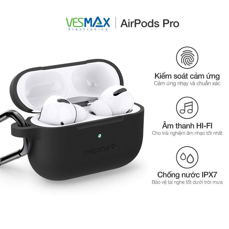 Tai nghe bluetooth Airpods Pro 1:1 nguyên seal full phụ kiện tính năng, tai nghe không dây kèm cáp sạc Lightning