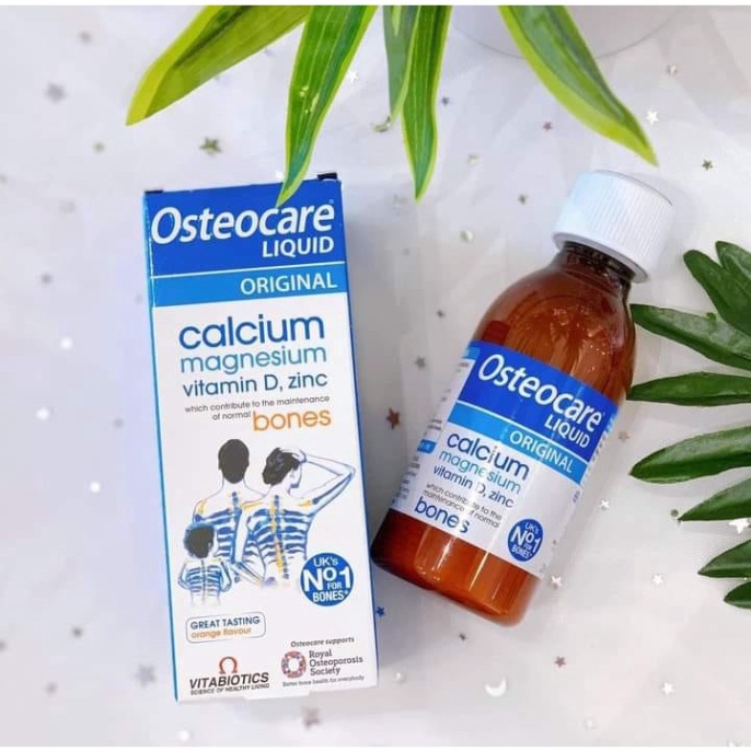Canxi nước Osteocare liquid, Calcium magnesium vitamin D, zinc 200ml - Xuất xứ Anh