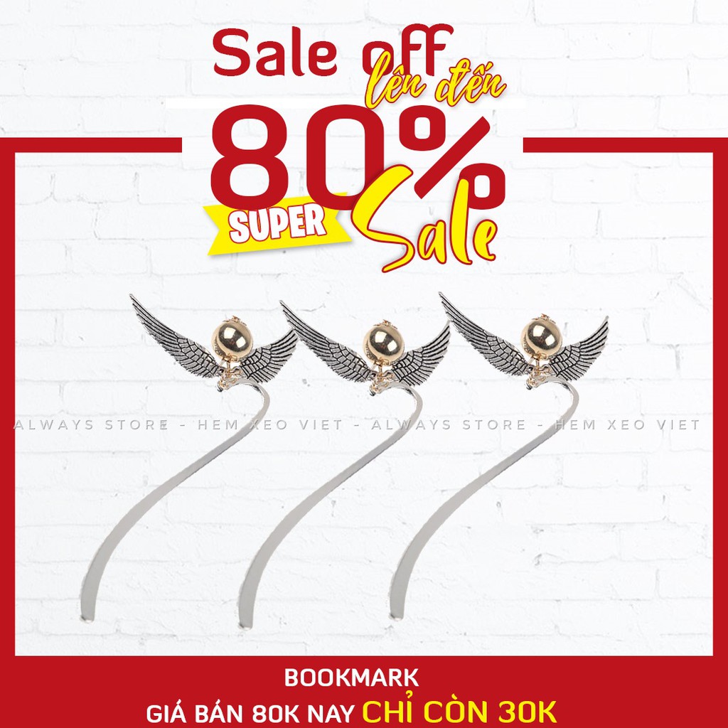 Bookmark - Dấu trang cực đẹp hình trái Golden Snitch - Đánh dấu sách Harry Potter - Bookmark Harry Potter