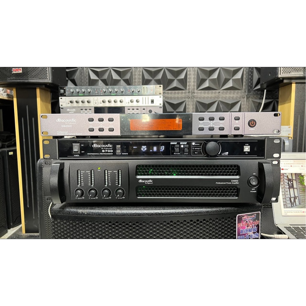 Main Cục Đẩy 4 kênh db Acoustic D4800 - Hàng Chính Hãng - Gia Khang Shop