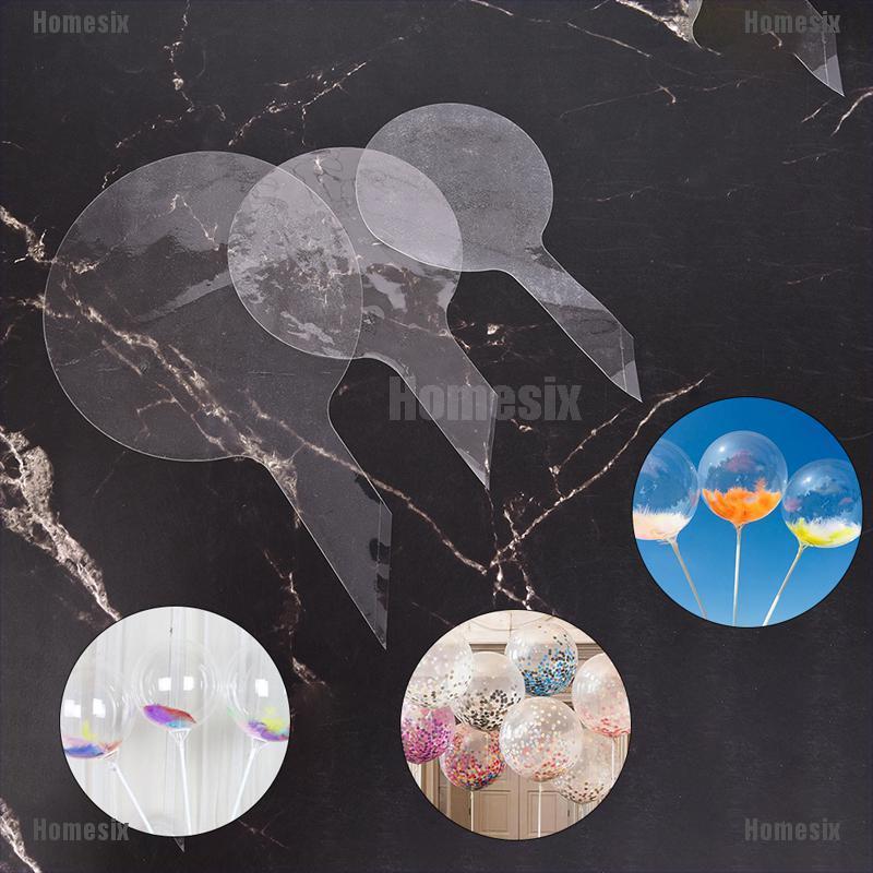 BOBO Set 10 Bong Bóng Trong Suốt Chống Nhăn Trang Trí Tiệc Cưới