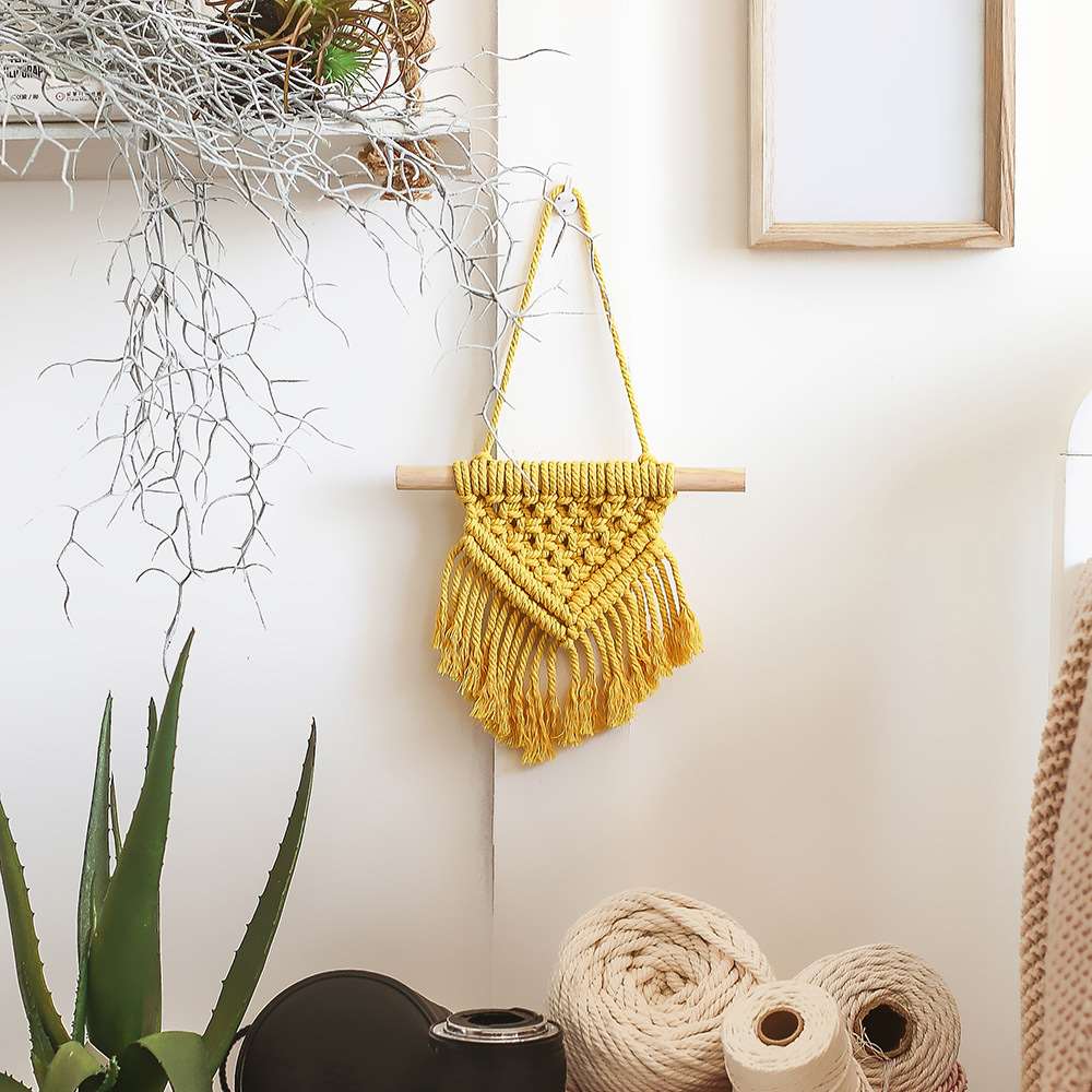 Set 2 thảm dệt Macrame treo tường trang trí độc đáo