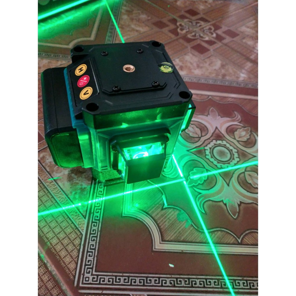 Máy cân mực bắn cốt máy cân bằng laser MAKITA 12 tia xanh laze có điều khiển, sạc, chân đế máy, hộp nhựa