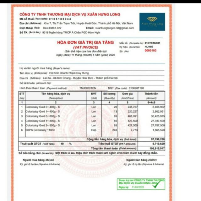 Sữa Bột Colos Baby 800g