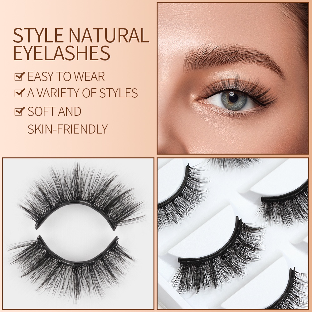 Bộ 5 Cặp Lông Mi Giả Cong Dày Từ Tính | BigBuy360 - bigbuy360.vn