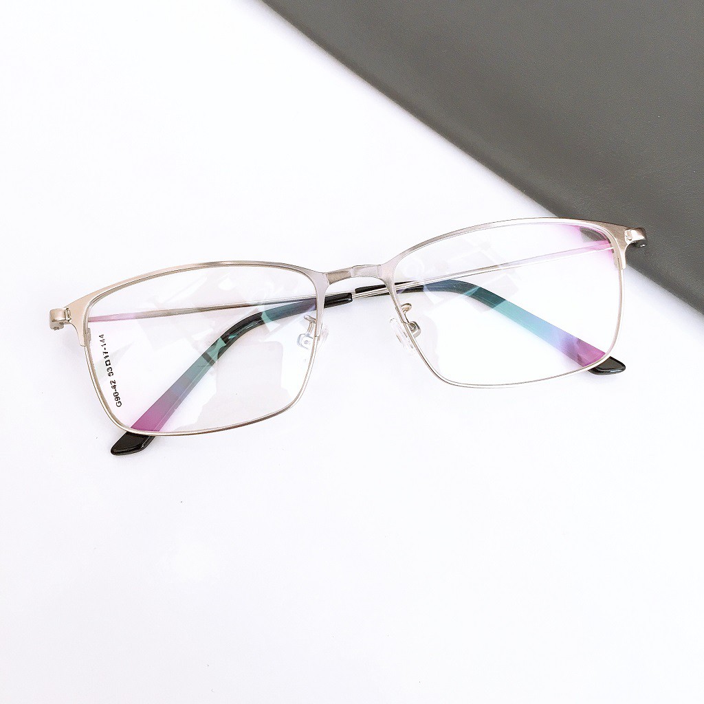 [Mã SKAMCLU7 giảm 10% cho đơn từ 0Đ] Gọng Kính kim loại vuông G90-42 nhận cắt mắt viễn, loạn, cận | BigBuy360 - bigbuy360.vn