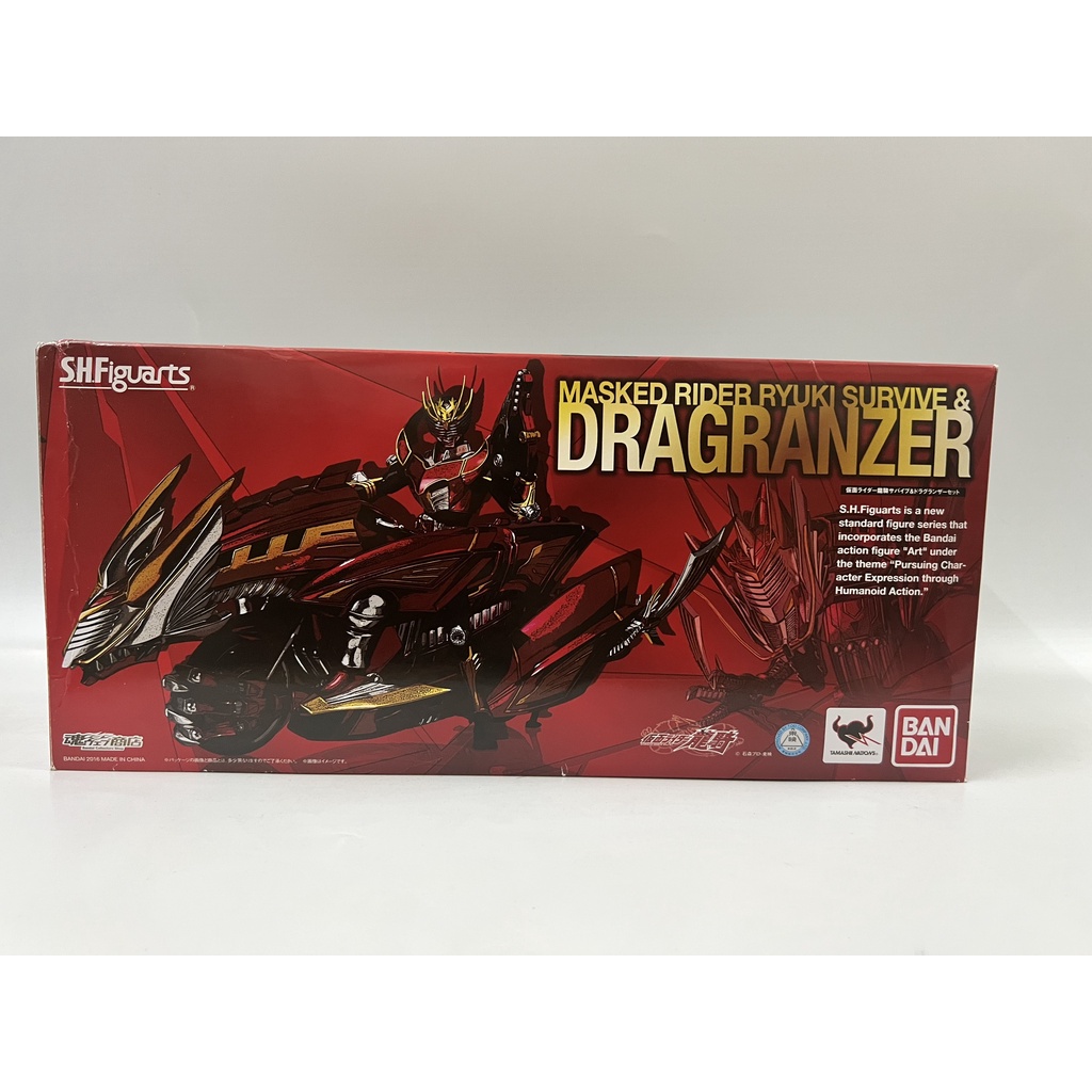 Mô hình chính hãng SHF Kamen Rider Ryuki Survive & Dragranzer LIKENEW | S.H.Figuarts Ryuki