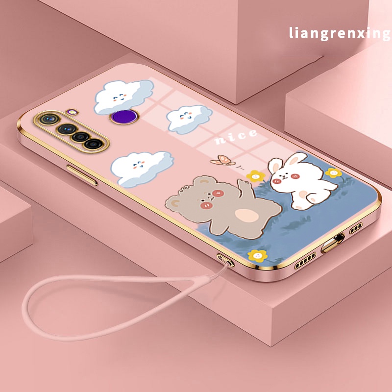 Ốp Điện Thoại silicone Mềm Mạ Điện Chống Sốc Cho realme 5 realme c3 realme 5i realme 6i realme 5 pro Ddx01