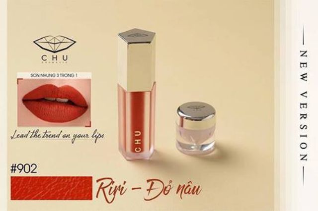 Son Nhung 3 In 1 Chulipstic [Chucosmetic] – Bảng màu cực chất và đẹp