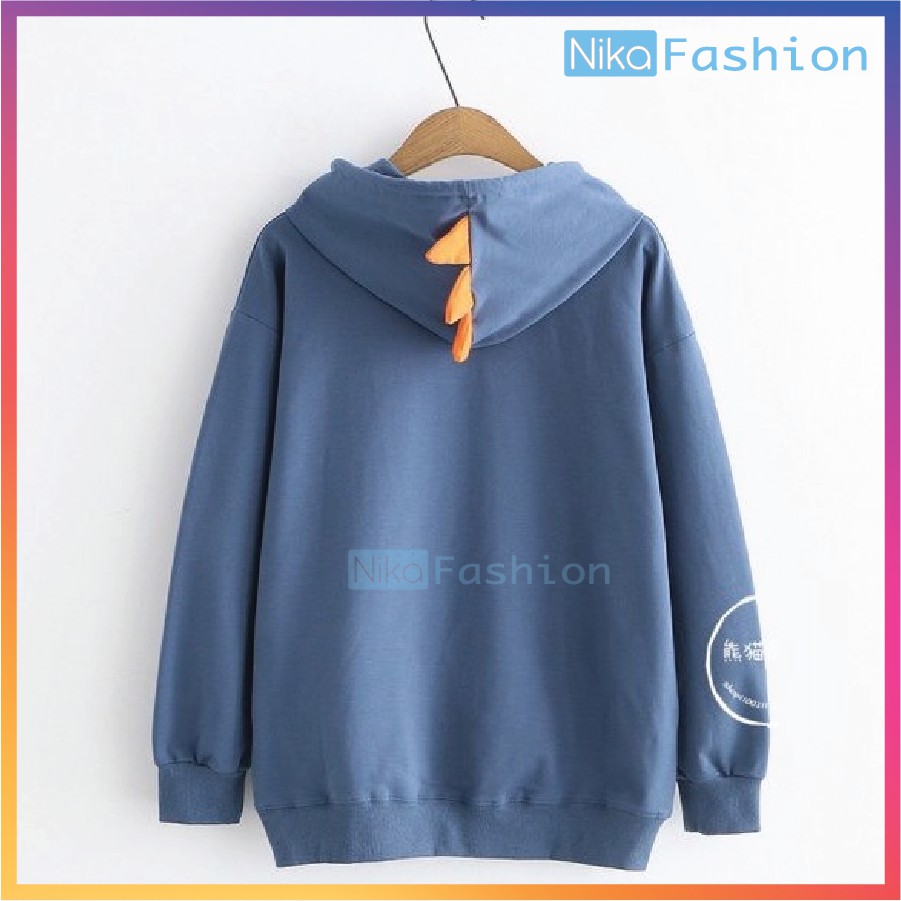 Nikafashion Áo Hoodie Nón Unisex Nam Nữ Chất Vải Nỉ Freesize 1 kích cỡ Form Dáng Rộng Dưới 65kg Mặc Đẹp K.L.O.N.G.T.Ú.I | BigBuy360 - bigbuy360.vn