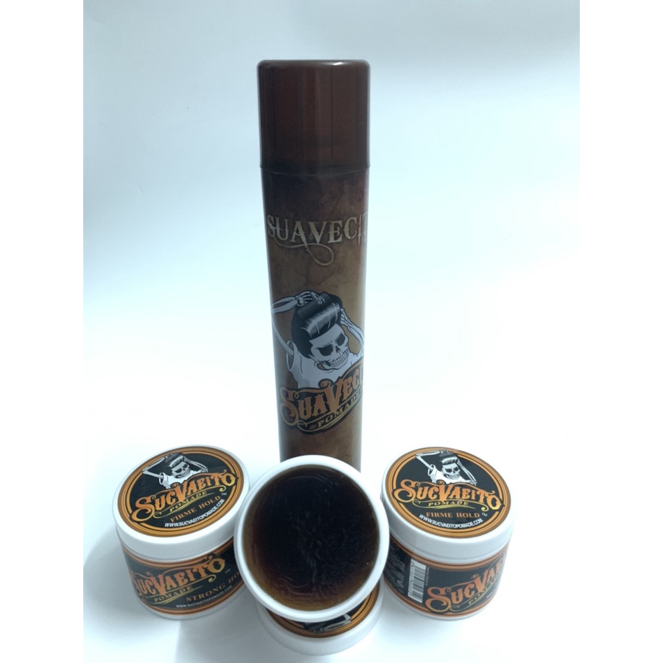 Gôm Halloween + Sáp Vuốt Tóc Nam Suavecito Strong Hold - Sáp Mềm Nhé ( Hộp 113g)