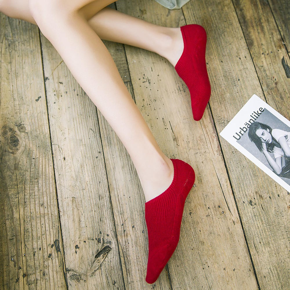 Tất cổ thuyền peppermint 22332 màu trơn phong cách mới tùy chọn