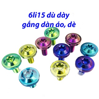 ỐC TITAN GR5 6li15 Dù To Dày Gắn Ốp Pô Dè Ex, Dàn Áo....-MTS