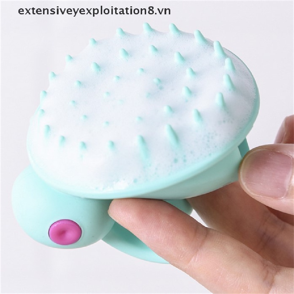 Lược Gội Đầu Mát Xa Da Đầu Bằng Silicon Tiện Dụng