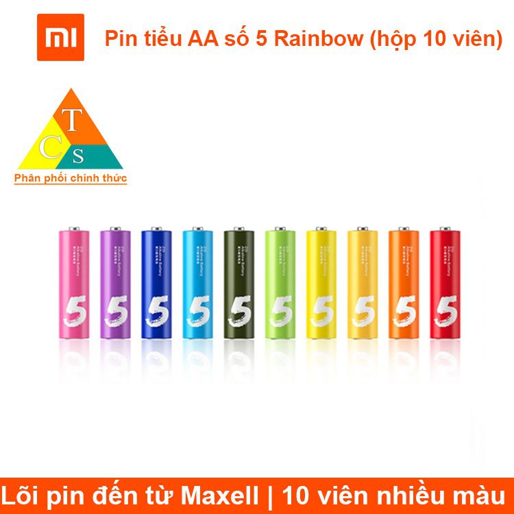 Pin tiểu AA số 5 Rainbow (hộp 10 viên)