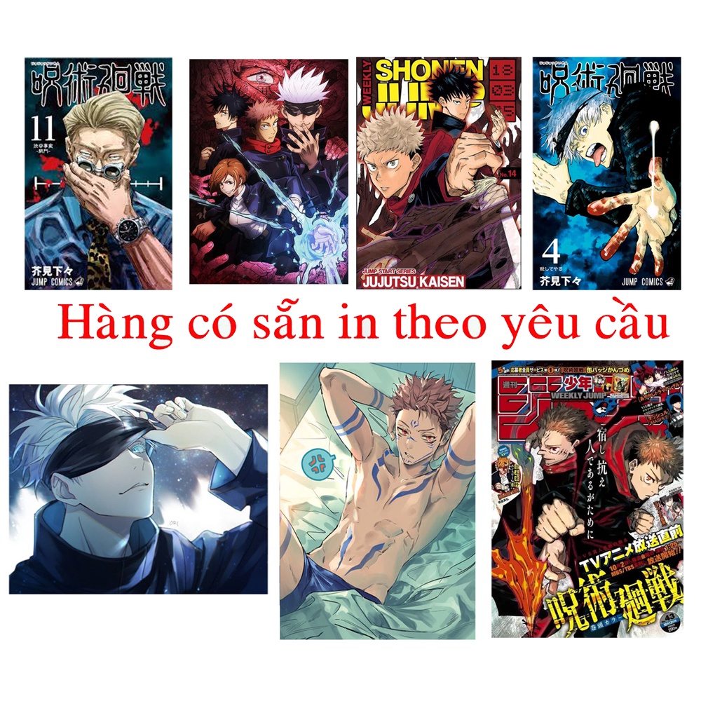 poster tranh treo anime manga jujutsu kaisen