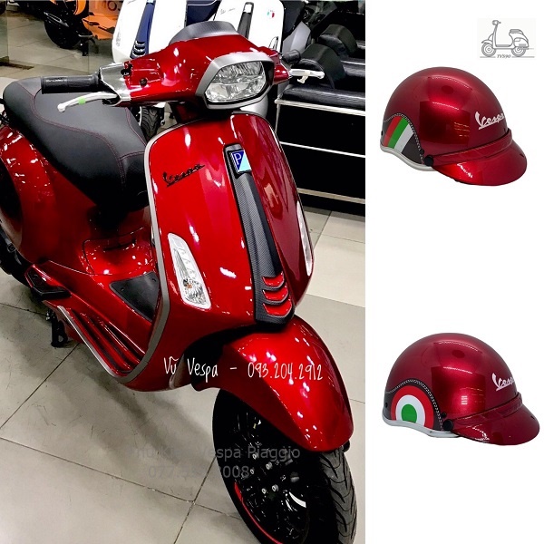 Mũ Bảo Hiểm Vespa Cao Cấp Có Tem Chứng Nhận