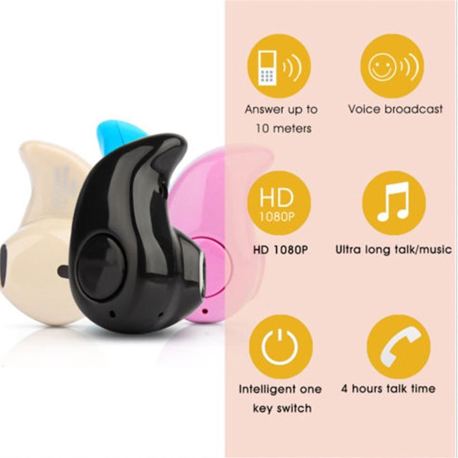 Tai Nghe Bluetooth S530 Nhét Tai V4.1 Ear-Pod Siêu Nhỏ Có Nghe Nhạc