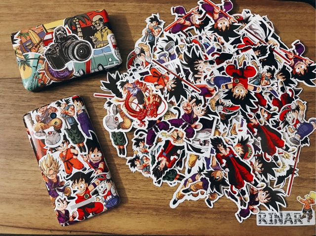 [STICKER 1K] STICKER SONGOKU SIÊU CHẤT DÁN TRANG TRÍ VALI TƯỜNG TỦ KỆ MŨ BẢO HIỂM NOTEBOOK