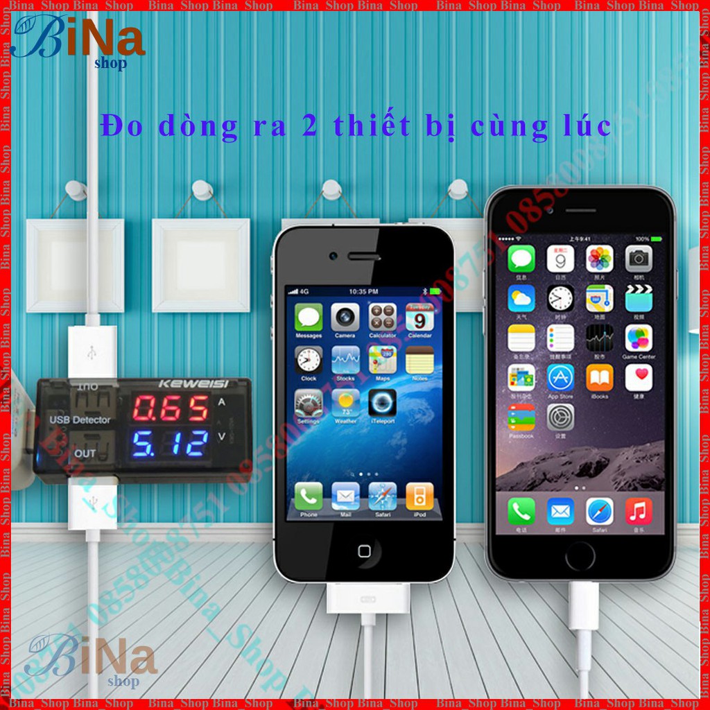 USB đo điện áp và dòng xả 20V 3A USB tester 20V/3A