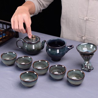 BỘ ẤM CHÉN MEN NGỌC XÁM CAO CẤP