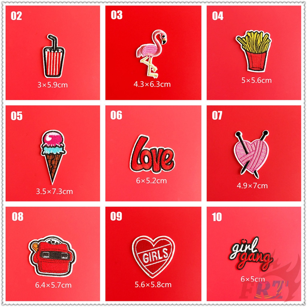 Miếng vá thêu hình hoạt hình xinh xắn