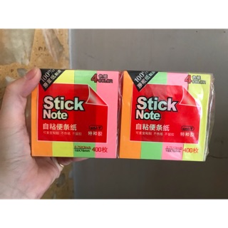 Giấy note phân trang 4 màu 5 màu size 3*3
