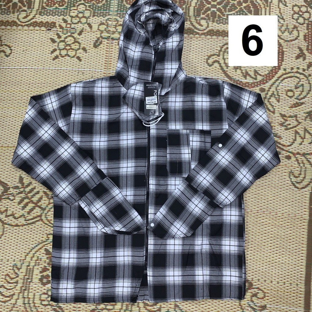 ❤ Áo Chống Nắng Nam Nữ Kẻ Caro 2 Mặt 2 Lớp Loại Dày Đẹp Kèm Khẩu Trang,Chất Liệu Kaki mềm,co giãn tốt | BigBuy360 - bigbuy360.vn