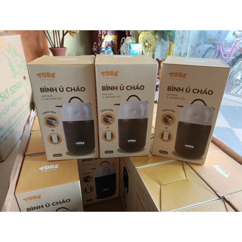 Bình ủ cháo giữ nhiệt Tobe cho bé 900ml
